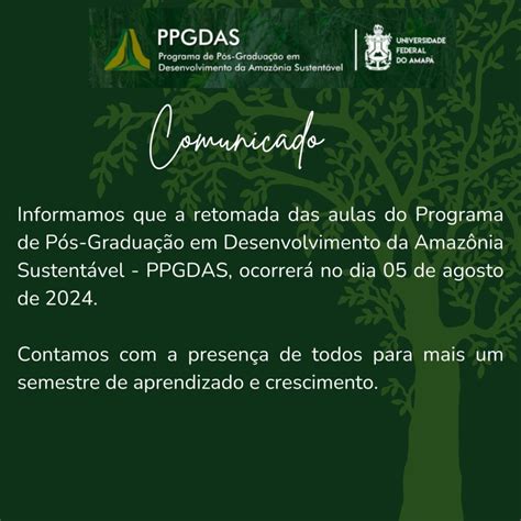 Ppgdas Programa De P S Gradua O Em Desenvolvimento Da Amaz Nia