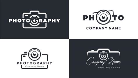 design logo photography company name 19849470 Vector Art at Vecteezy