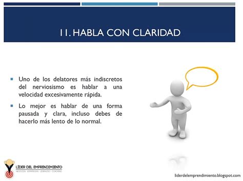 13 Técnicas para hablar en público Líder del Emprendimiento