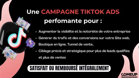 Je Vais Cr Er Votre Campagne Publicitaire Tiktok Ads Cl En Main En H