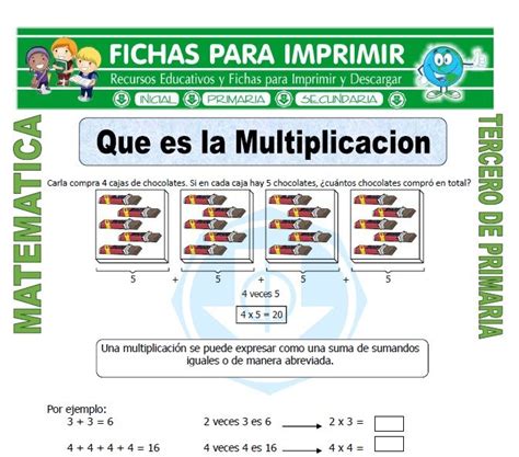 Ficha De Propiedades De La Multiplicacion Para Tercero De Primaria Images