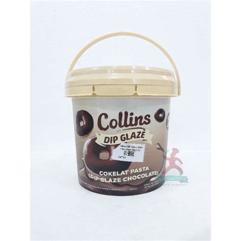 Jual Collins Dip Glaze Topping Donat Chocolate 1kg Shopee Indonesia