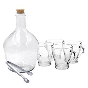 Stylish Preserving Jar Set Ideal For Outdoor Including Ice Tongs 6