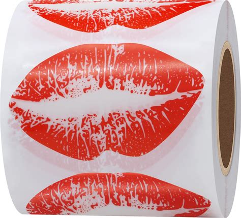 Lips Stickers Removable Stickers Perforated Self Adhesive