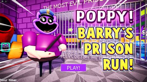 New Poppy Playtime Barrys Prison Run 🤣💀 Roblox First Person Obby