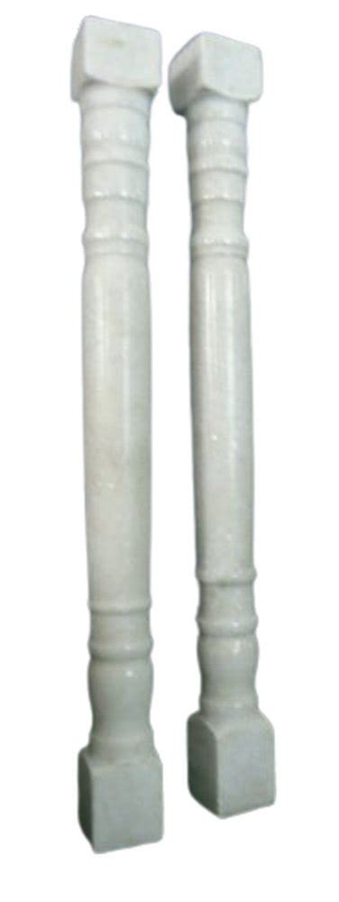 Polished White Marble Pillar Size Inch At Rs Piece In