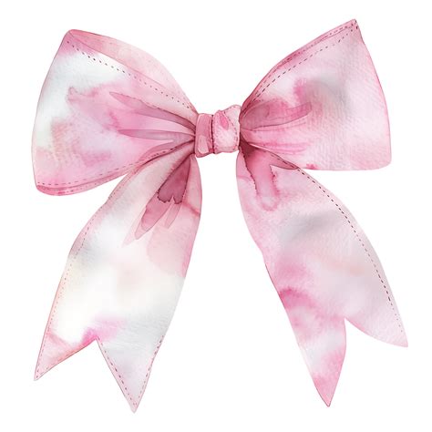 AI Generated Subtle Watercolor Satin Bow Clipart Design 41303174 PNG