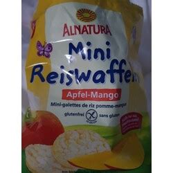 Alnatura Mini Reiswaffeln Apfel Mango G Inhaltsstoffe Erfahrungen