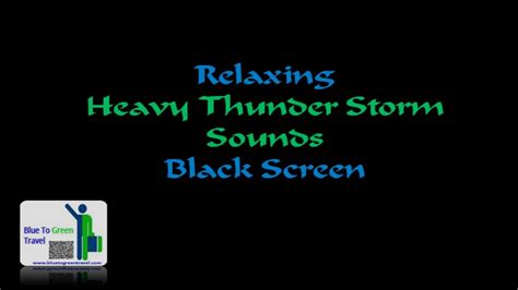 Heavy Thunderstorm Rain And Thunder Sounds For Sleeping Black Screen