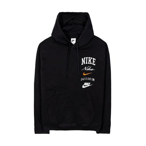 Nike Club Fleece Pullover Hoodie Black Up Nyc