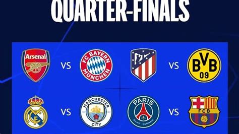 Así Quedaron Los Cuartos De Final De La Champions League 2024