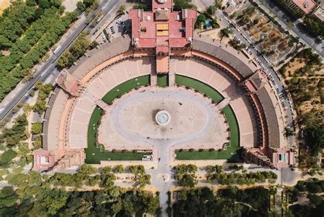 Premium Photo Aerial View Of Plaza De Espana Spanish Square Seville