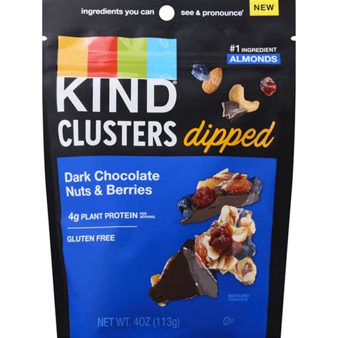 Kind Clusters Dark Chocolate Nuts And Berries Dipped 4 Oz Instacart