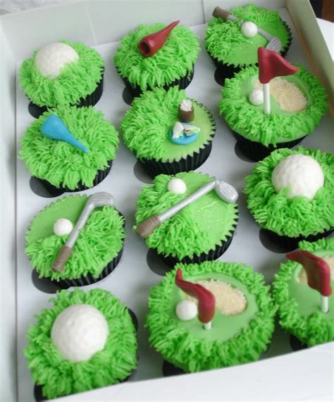 Golf Themed Chocolate Cupcakes Desserts