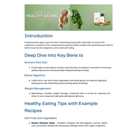 Printable Copd Guide Healthy Eating Omnibreathe