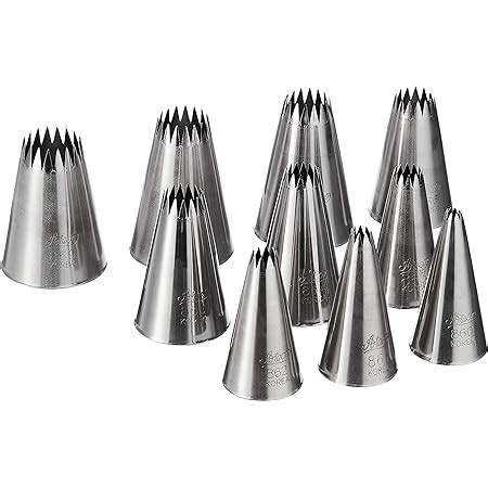 Amazon Ateco 870 10 Piece French Star Tube Set Stainless Steel