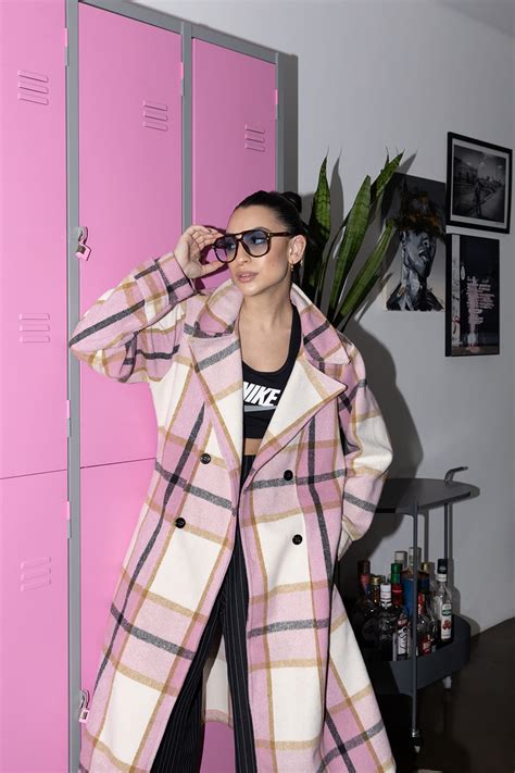 Sobretudo Trench Xadrez Pink Idress Store