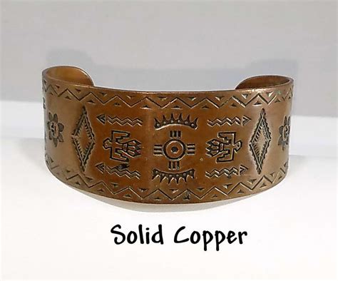 Etsy Shop Solid Copper Cuff Bracelet Vintage Bell Trading Post Native