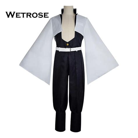 Wetrose Kimetsu No Yaiba Shinazugawa Sanemi Cosplay Costume Full Set