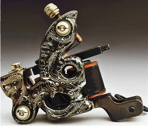 High Quality Hand Made Luos Damascus Steel Tattoo Machine Tattoo