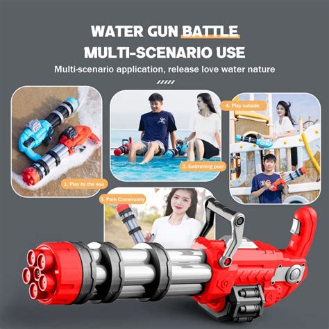 Large Electric Water Gun Automatic Continuous Launch Toy High Pressure ...