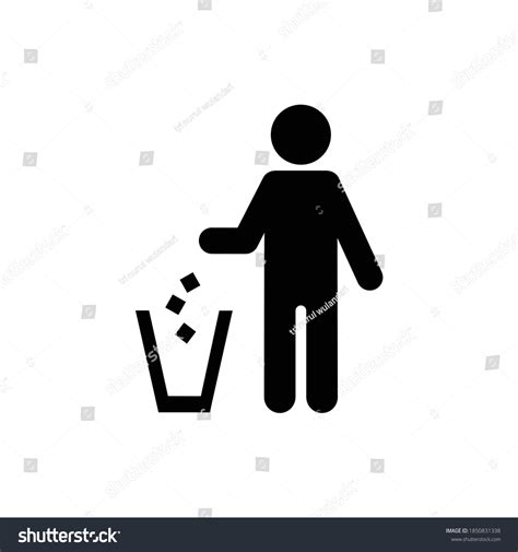 Garbage Symbol Do Not Litter Sign Trash Icon Royalty Free Stock