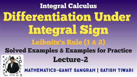 Differentiation Under The Integral Sign Leibnitz S Rule Integral