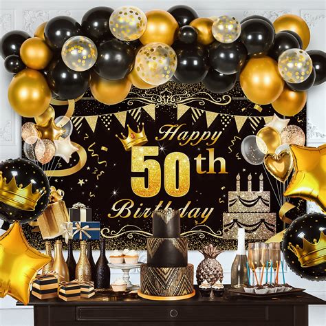 Buy Birthday Decorations (50th Birthday Decorations) Online at ...