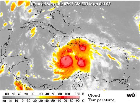 Alerta Roja Foto De Satélite De La Onamet Muestra A Matthew