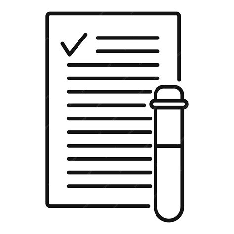 Premium Vector | Blood test results icon outline blood test results