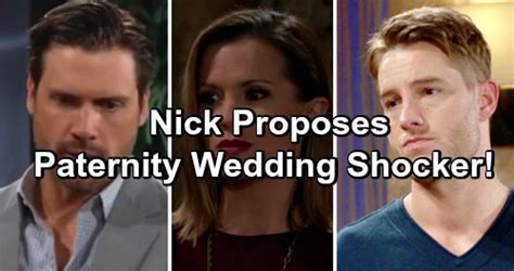 The Young And The Restless Spoilers Nick Proposes Chelsea Struggles