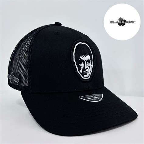 Gorra Negra Scarface Tony Montana Bordada 3d Blakkaps®♣️ Deled