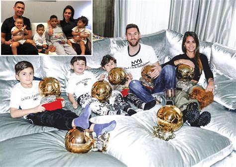 Messi and his children are drowning in gold.. Ronaldo's family explodes ...