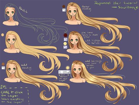 Step By Step Rapunzel Hair Tutorial By Saviroosje On Deviantart