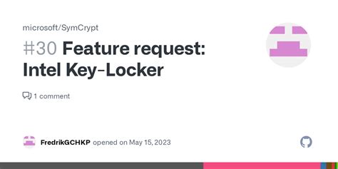 Feature Request Intel Key Locker Issue Microsoft Symcrypt Github