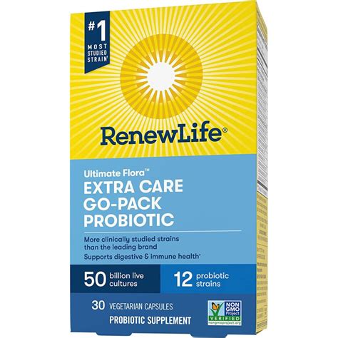 Renew Life Adult Probiotic Ultimate Flora Extra Care Go Pack