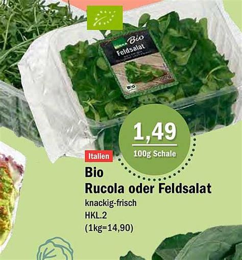 Bio Rucola Oder Feldsalat Knackig Frisch Angebot Bei Aktiv Irma