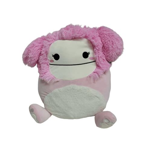 Squishmallows Official Kellytoys Plush 16 Inch Brina The Pink Bigfoot