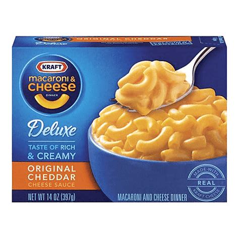 Kraft Mac And Cheese Deluxe Original Cheddar 14 Oz Macaroni And Cheese Fairplay Foods