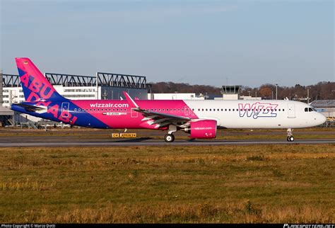 D Avxh Wizz Air Abu Dhabi Airbus A321 271nx Photo By Marco Dotti Id