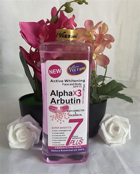 Veet Gold Active Whitening Alpha Arbutin Oil Afro Caribbean Cosmetic