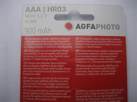 Aaa X Micro Power Battery Agfa Photo Micro Battery Hr Nimh Accu