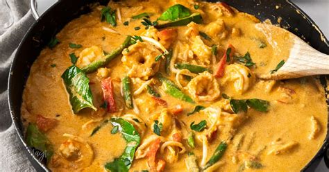 Thai Panang Curry With Prawns Quick And Easy Sugar Salt Magic