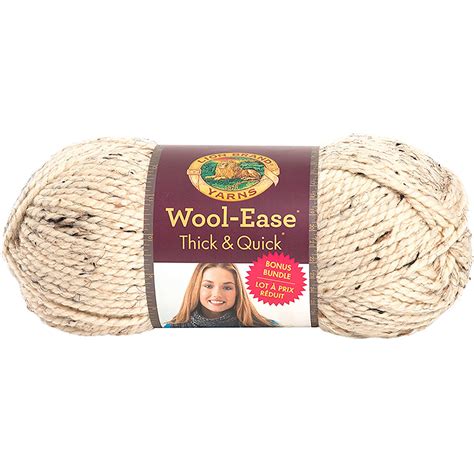 Lion Brand Wool Ease Thick Quick Bonus Bundle Yarn Oatmeal