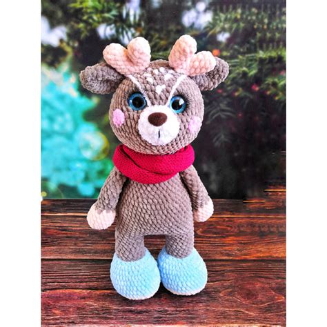 crochet deer pattern.plush pattern.teddy deer pattern - Inspire Uplift