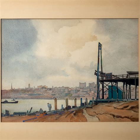 Josiah Thomas Tubby - Portland, Maine Watercolor, C.1930 – A.W