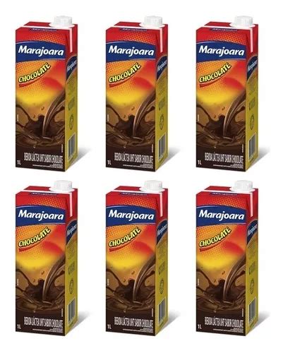 Kit C 6 Bebida Láctea Chocolate 1l Marajoara MercadoLivre