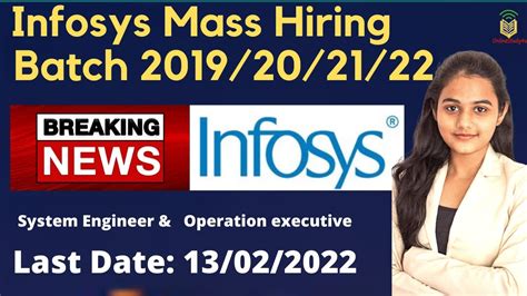 Infosys Mass Hiring 2019202020212022 Infosys Hiring Again Last Date To Apply 13022022