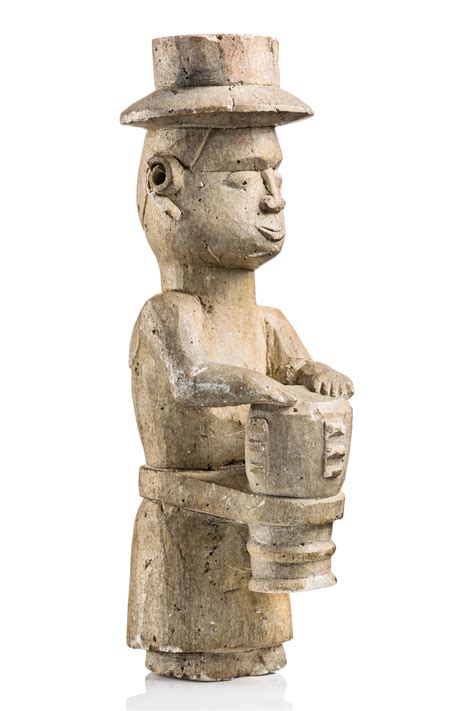 Tomb Figure Ntadi In The Shape Of A Drummer Auctionhouse Zemanek