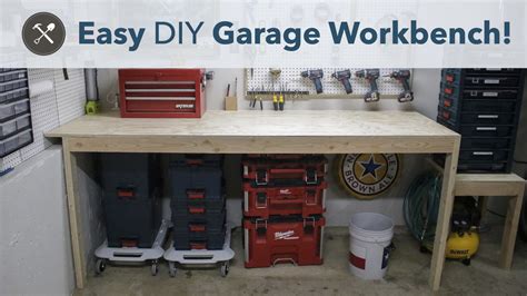 DIY Garage Workbench - Field Treasure Designs